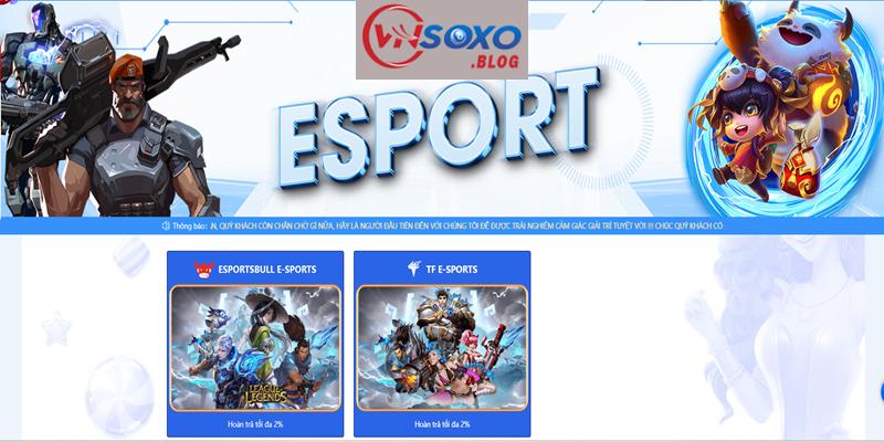 Các tựa game nổi bật nhất tại Esports VNSOXO