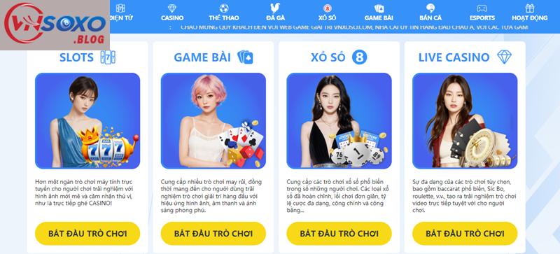 Vô vàn các trò chơi góp mặt tại VNSOXO