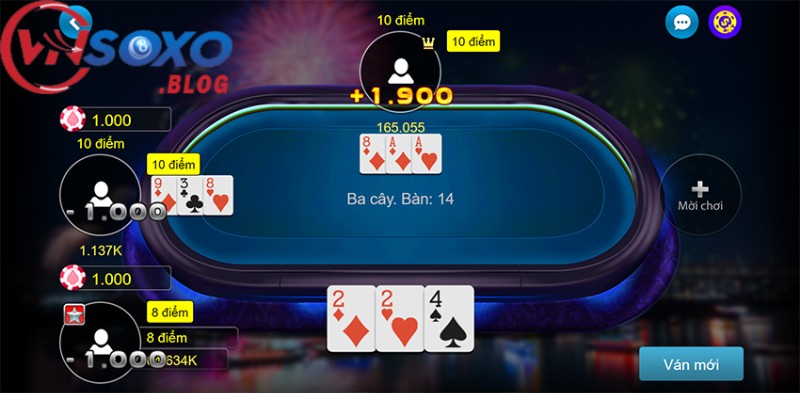 Bài 3 cây: Cách chơi, tính điểm và mẹo thắng